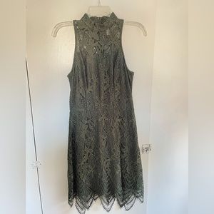 Target dark green lace dress